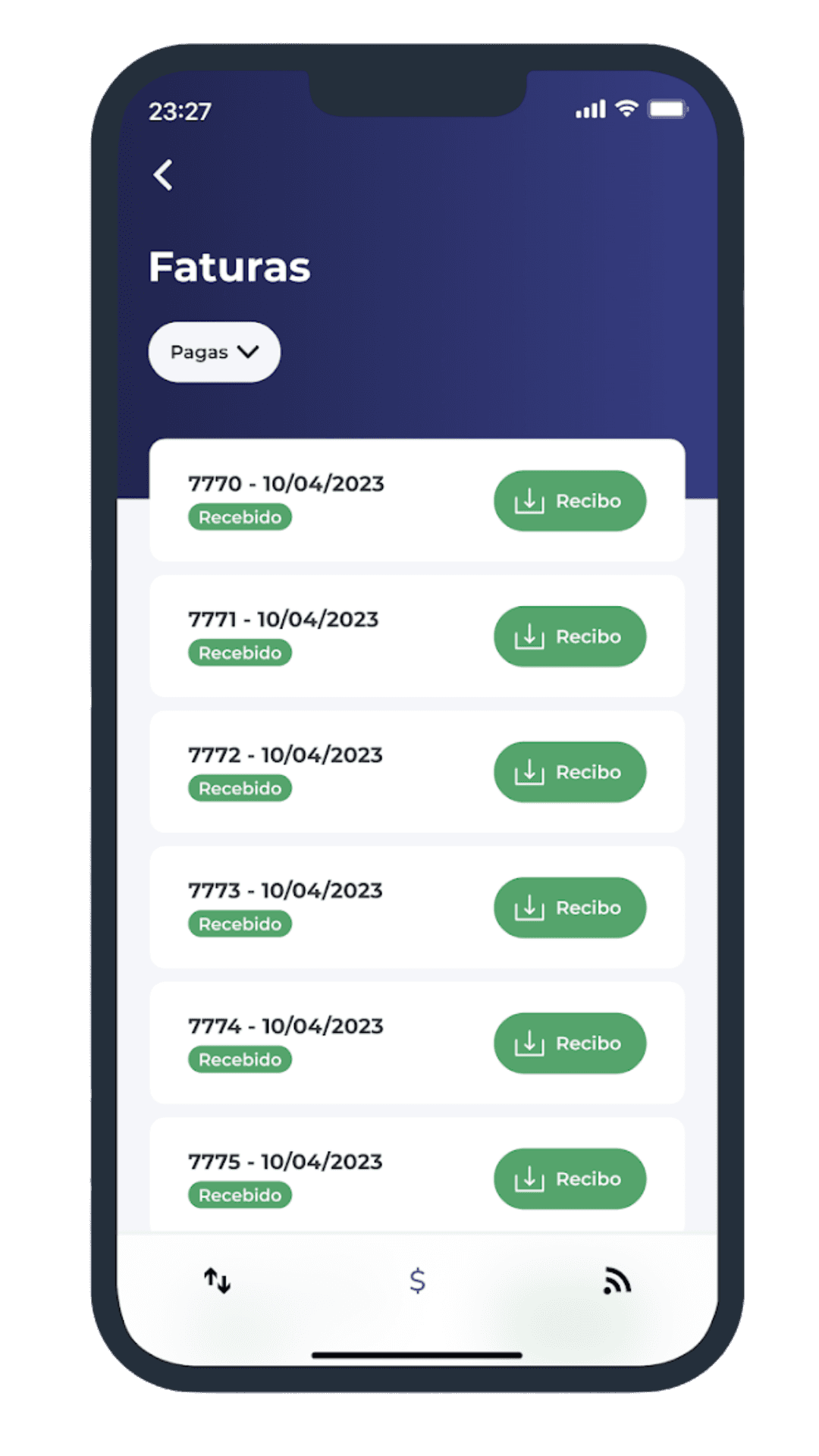 App Ze Net - Telas do aplicativo